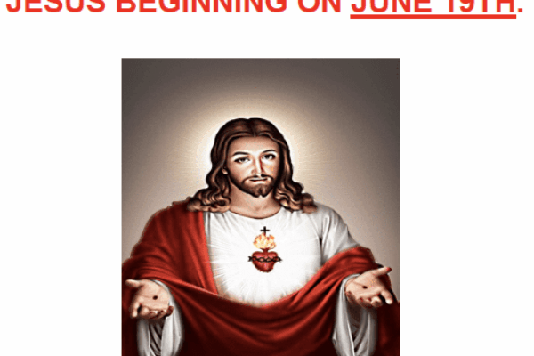 NOVENA TO SACRED HEART OF JESUS